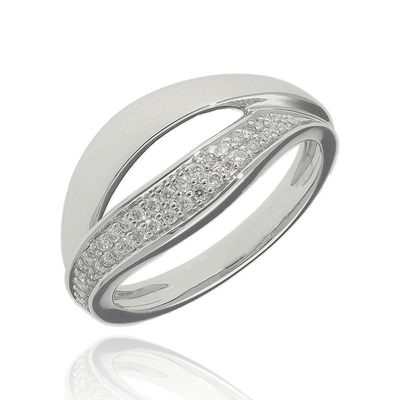 Fehér arany gyűrű 54-es méret (3537155WG)